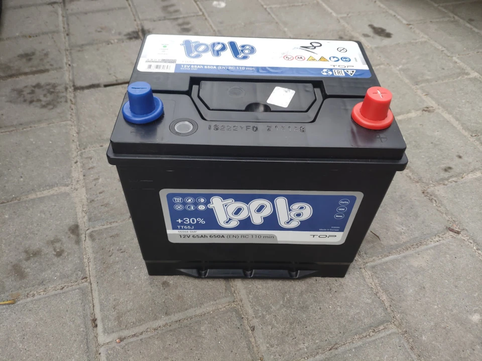 Новий акумулятор Topla 56568 SMF