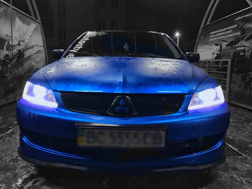 Перетяжка в синій матовий хром 🔥