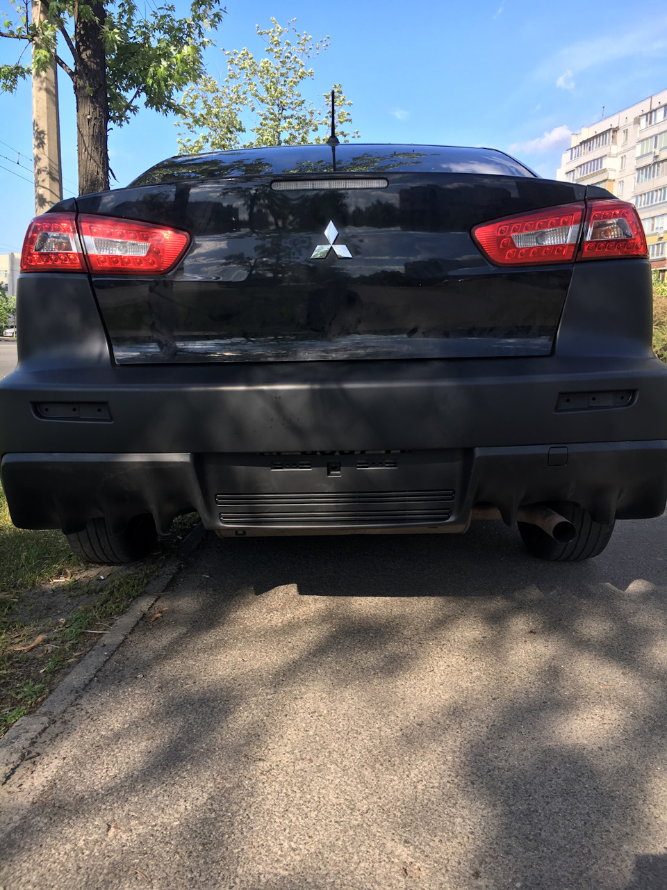 Задній бампер Evo style 2