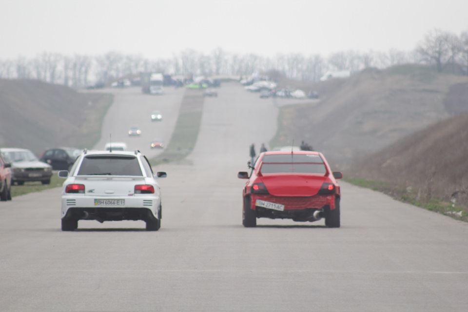 Заїзди lancer 9 (all inside evo8+evo8MR turbo+Butcher chip) vs Subaru Impreza WRX (TD0516G-boost 0.9) 3