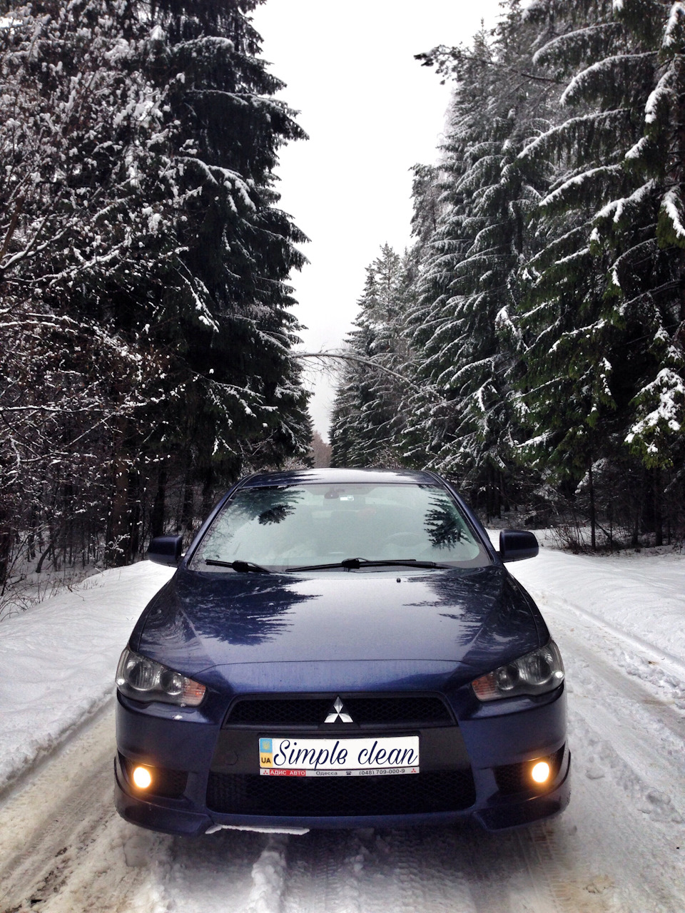 Зима... ліс... Lancer X 1