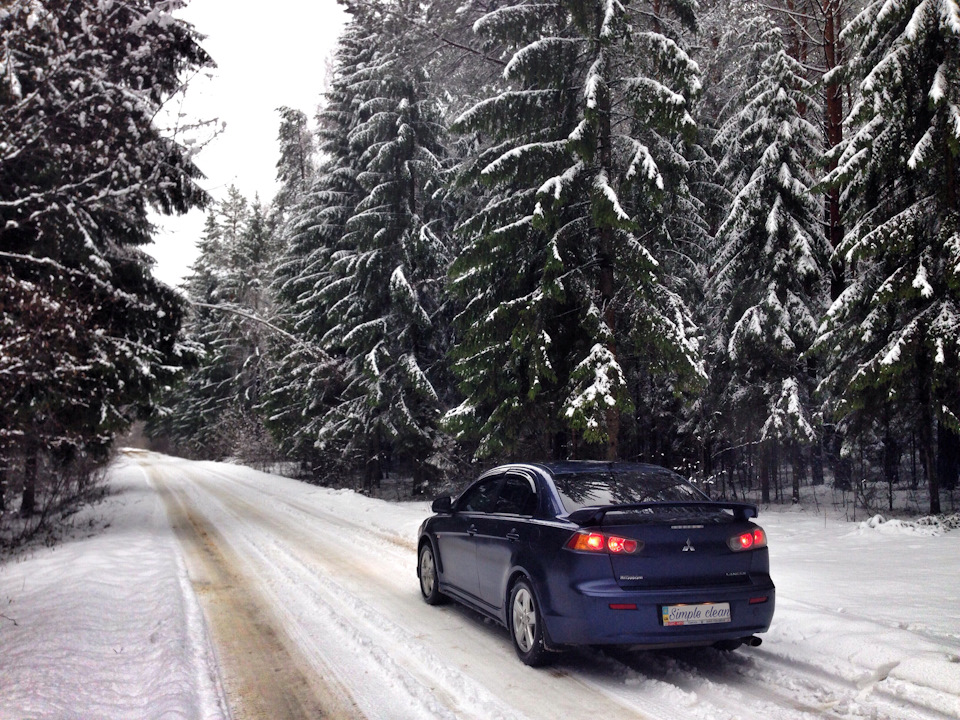 Зима... ліс... Lancer X 2