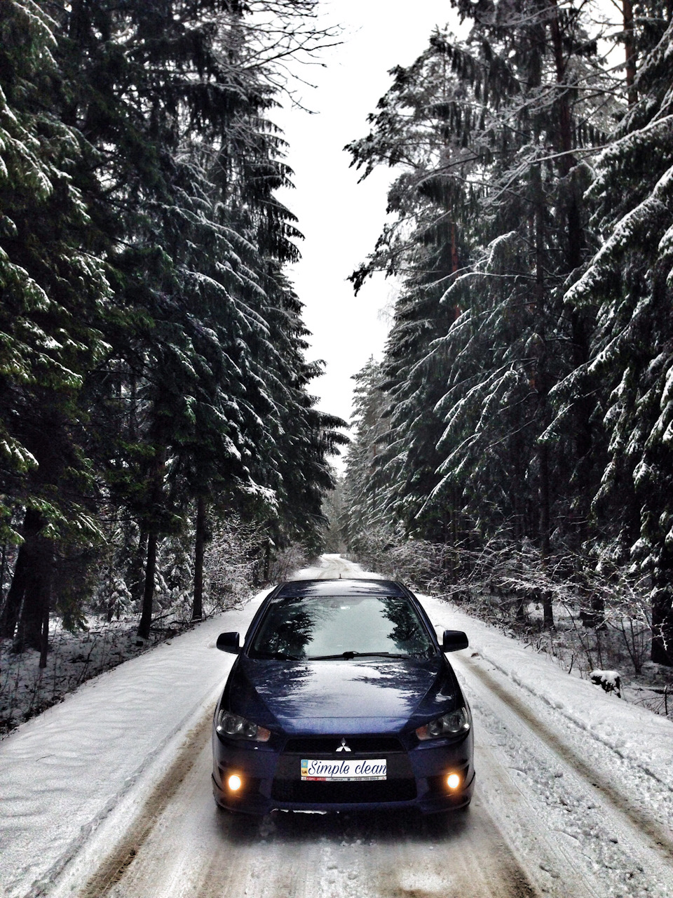 Зима... ліс... Lancer X 3