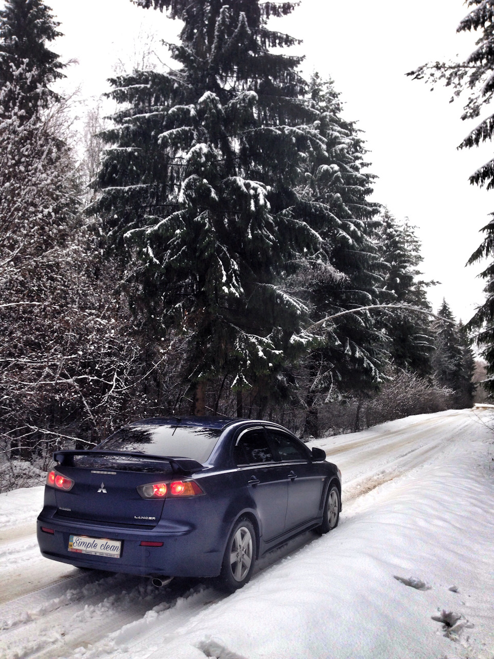 Зима... ліс... Lancer X 4