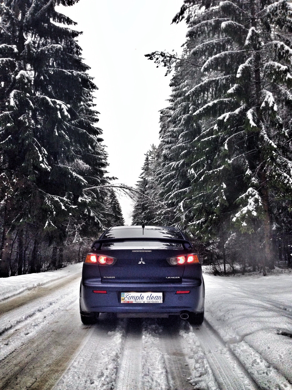 Зима... ліс... Lancer X 5