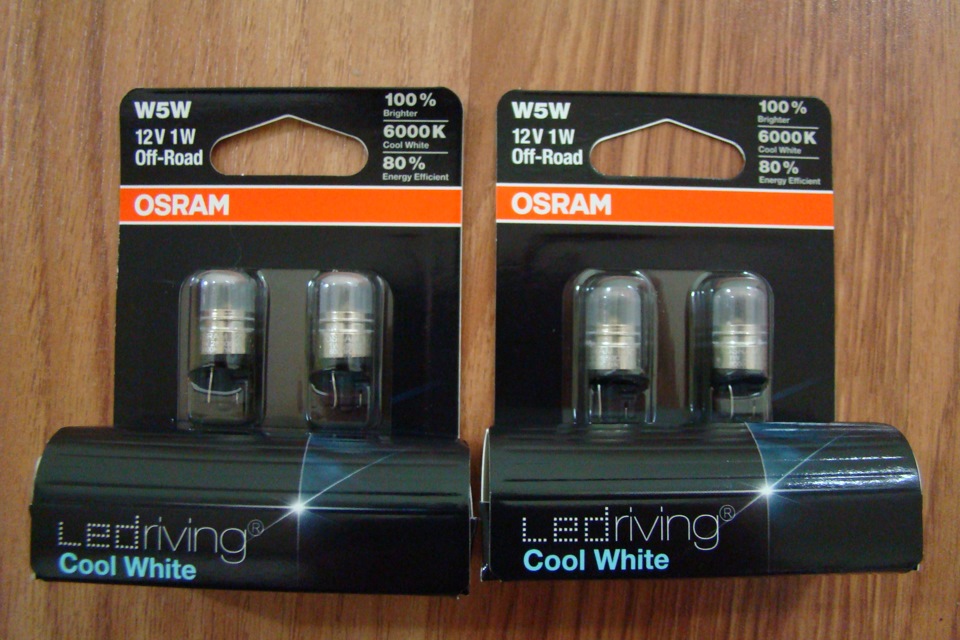 Світлодіоди OSRAM в передні габарити і підсвічування заднього номера. 1
