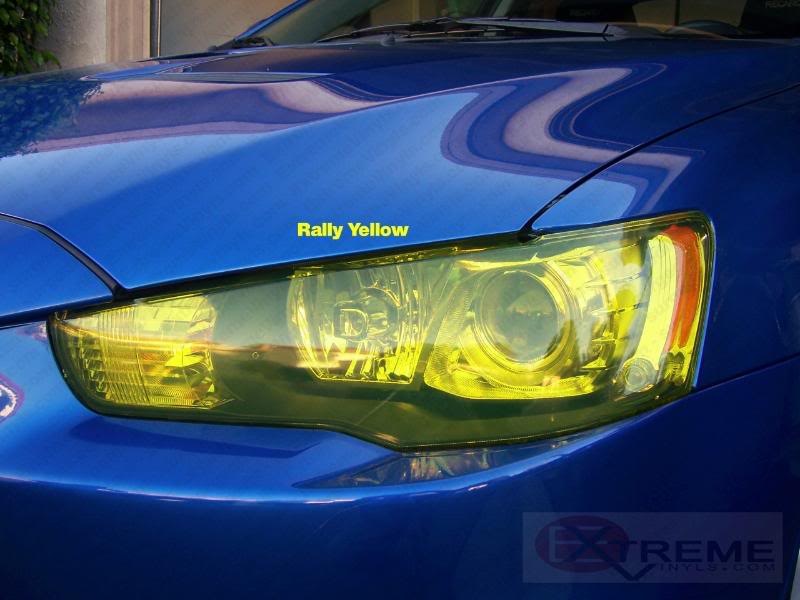 JDM Style Yellow Headlamps 2