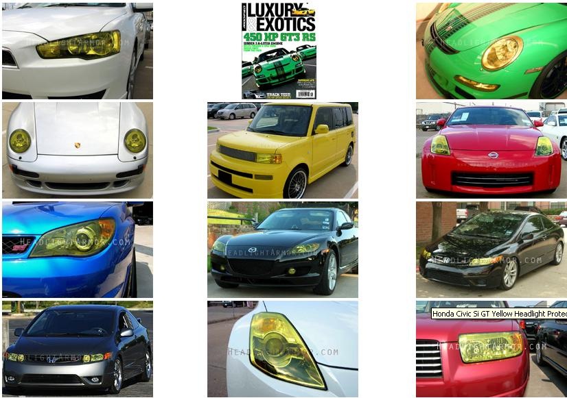 JDM Style Yellow Headlamps 1