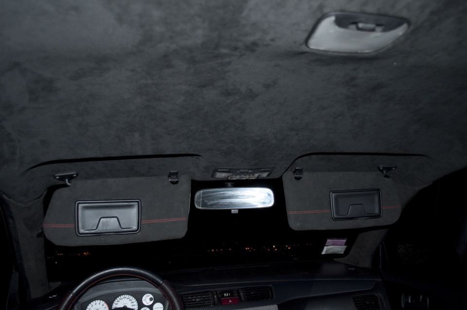 Перетяжка стелі та стійок в Alcantara 4