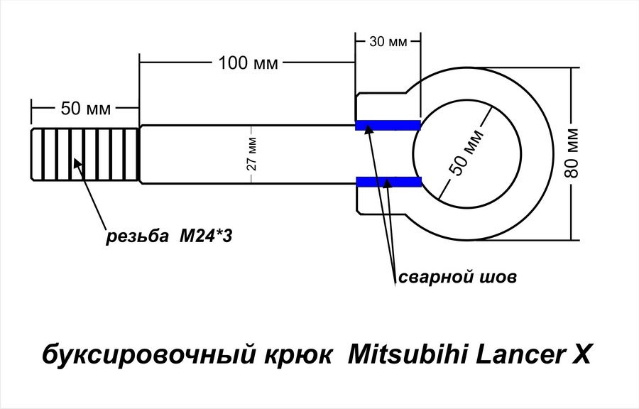 Буксирувальний болт своїми руками 1