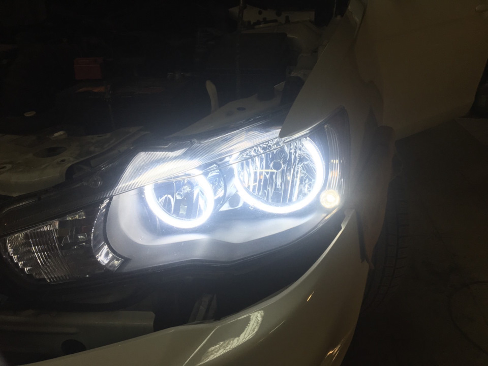 Ангельські LED очі, Лип-спойлер, тонування, ефект панорамного даху, магнітола, акулій плавець, тонування задніх фар 5