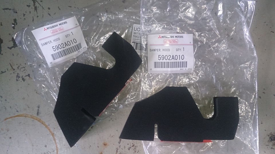 Демпфери капота 5902А010 та Ущільнювачі капота 5902А030 1