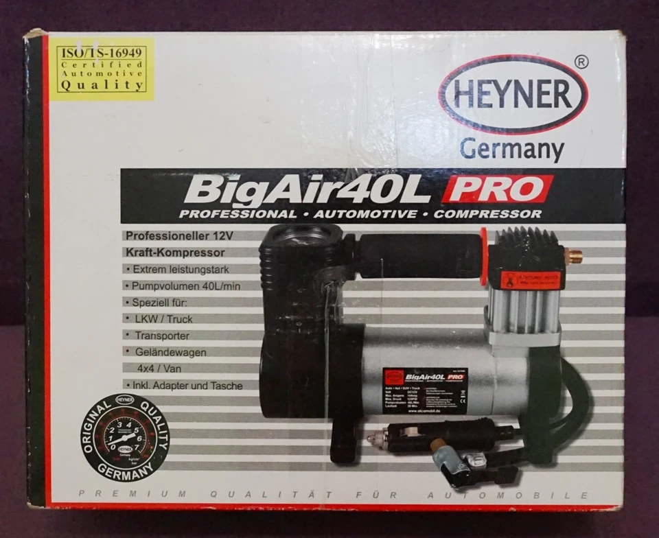 Автокомпресор Heyner BigAir 40L Pro