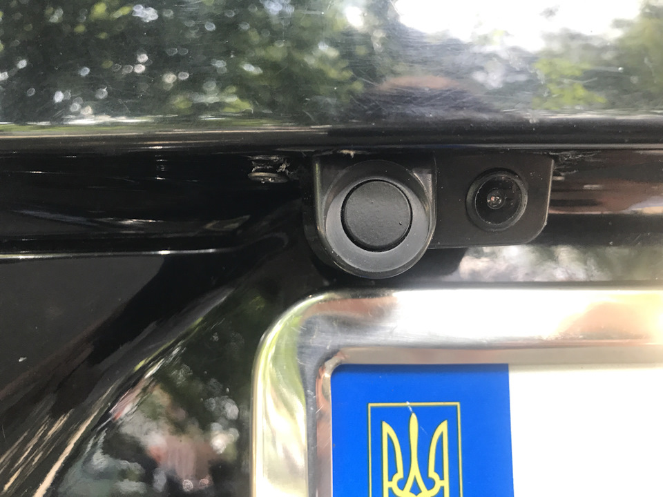 Камера заднього виду + ​​парктронік 2в1 1