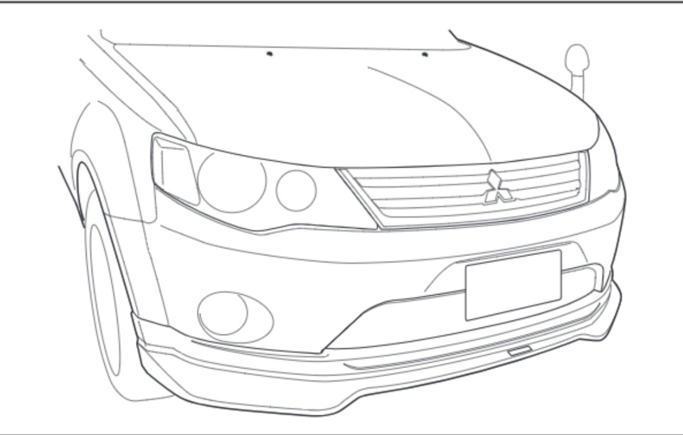 Крик душі. Губа Ralliart RA640046P1 2
