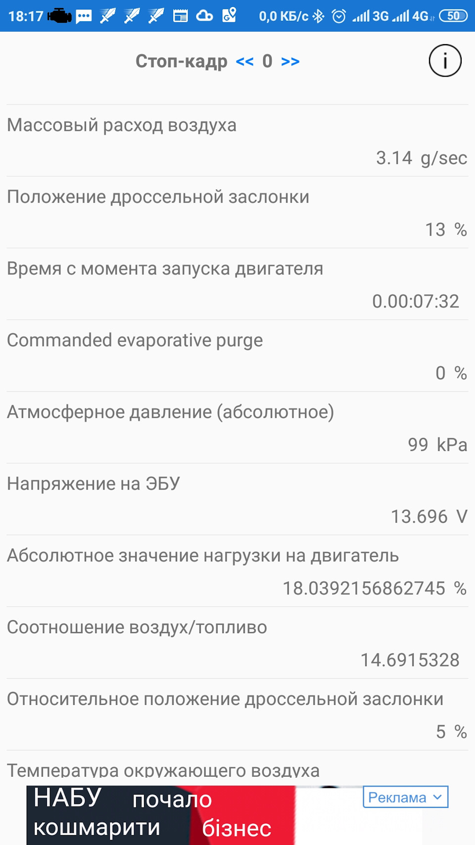 Помилки p0171 та p0174 2