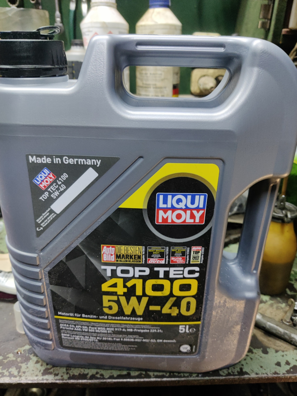 Заміна мастила Liqui Moly Top Tech 4100 5w40 2