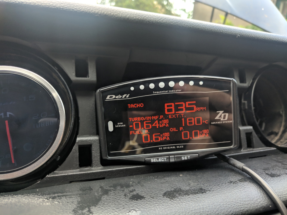Defi zd (репліка) & defi turbo gauge, куліса ево 1