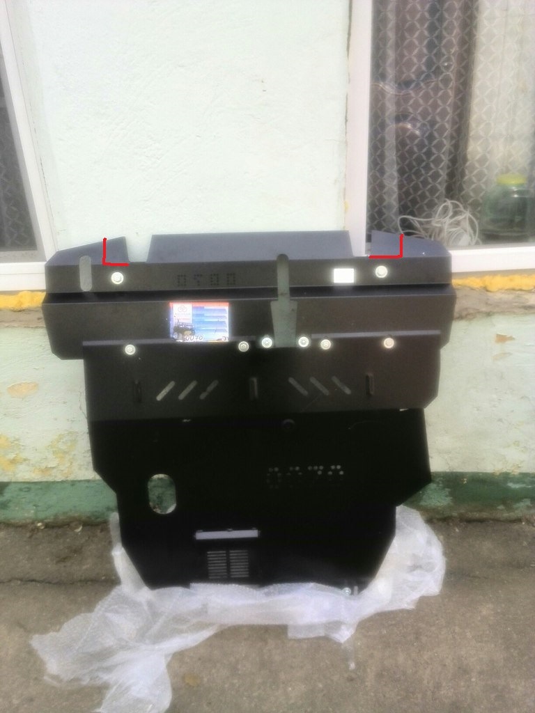 Встановлення захисту двигуна Кольчуга 1