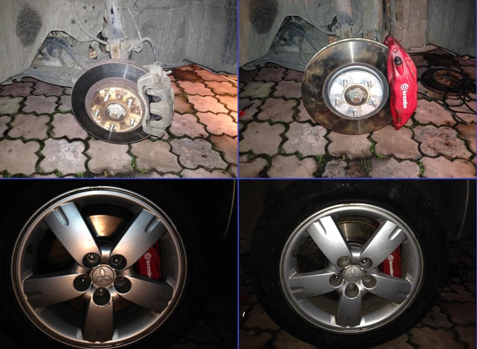 Встановлення передніх гальм Brembo від Evo 9