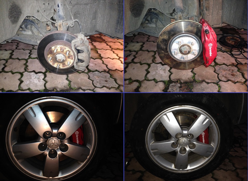 Встановлення передніх гальм Brembo від Evo 9 1