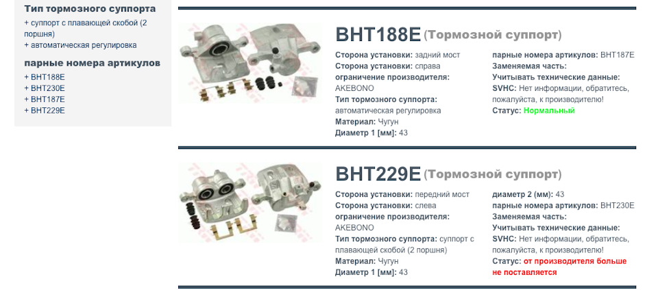 Супорт TRW від Pajero 2 1