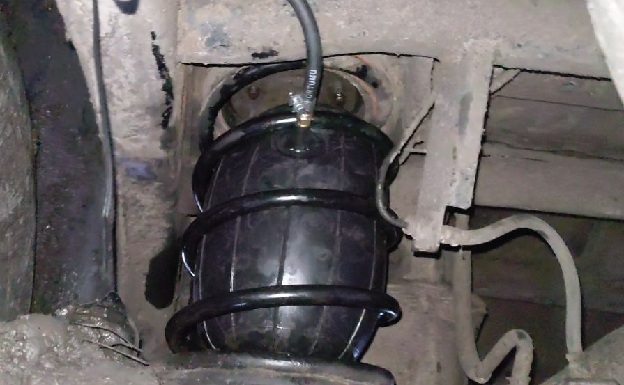 Пневмо подушки в пружини 4