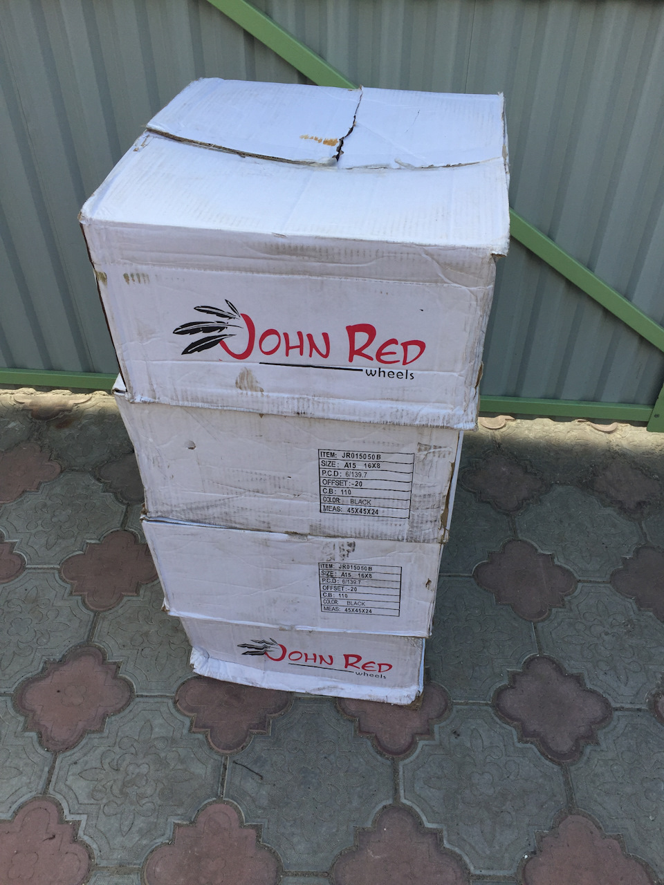 TOYO MT 265/75/16 Диски John Red 8 ET -20 2