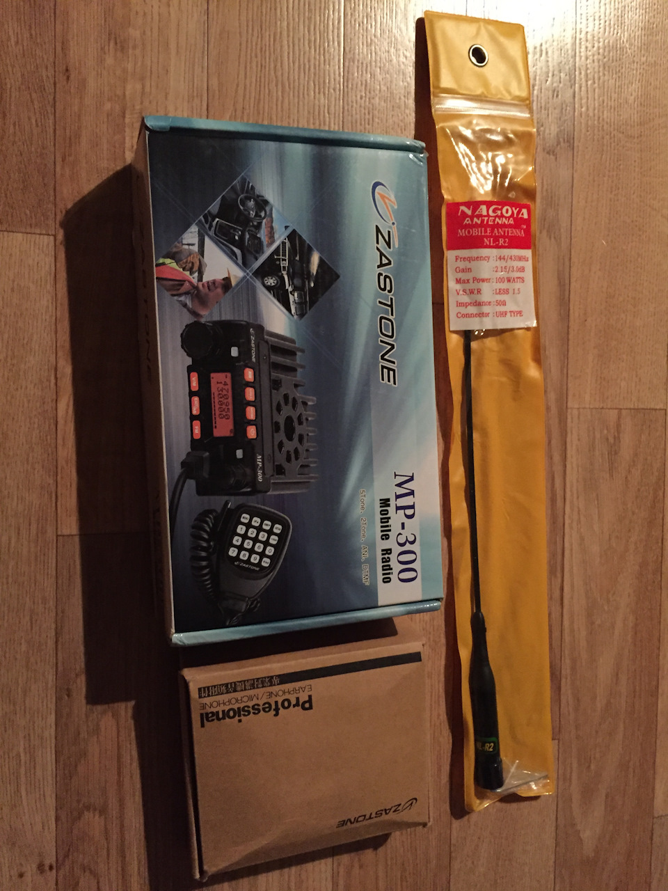 Установка рации двух диапазоной UHF/VHF Zastone 1