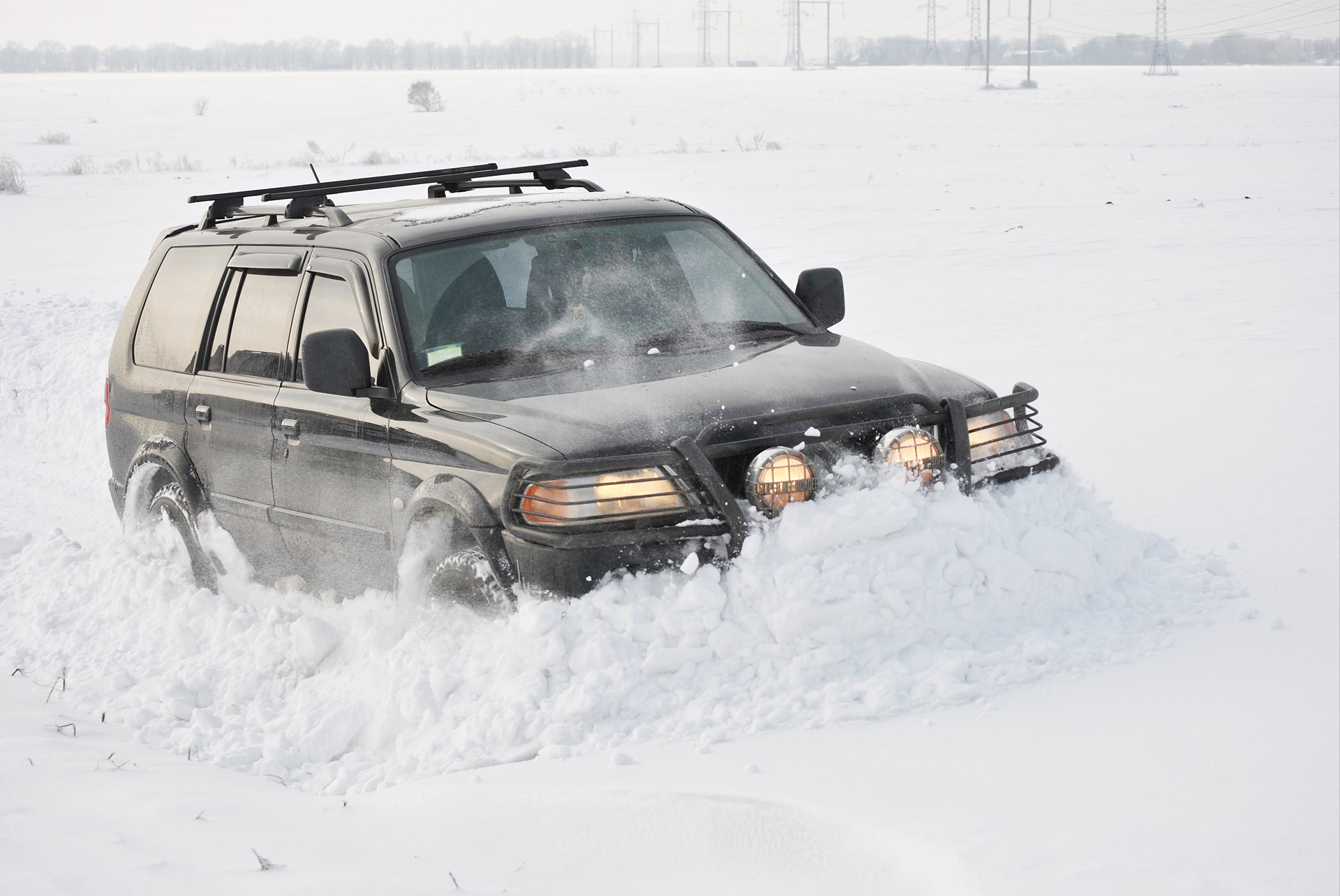 L200 & Pajero Sport & LC Prado 120 - TEST Deep Snow 5