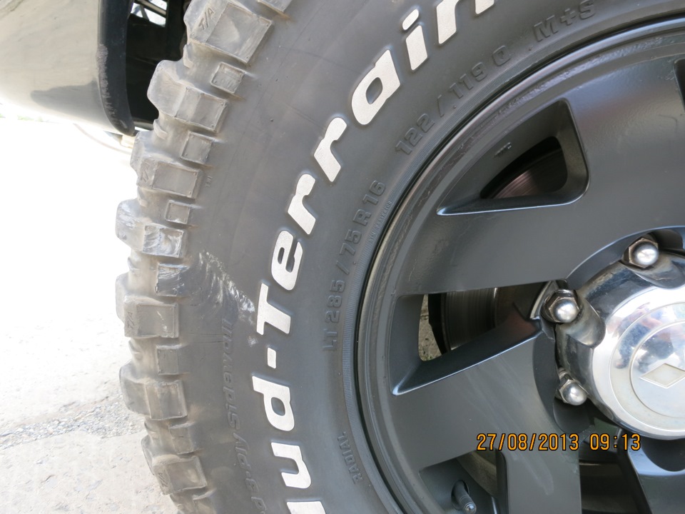 bfgoodrich mud terrain 285/75/16 33 5