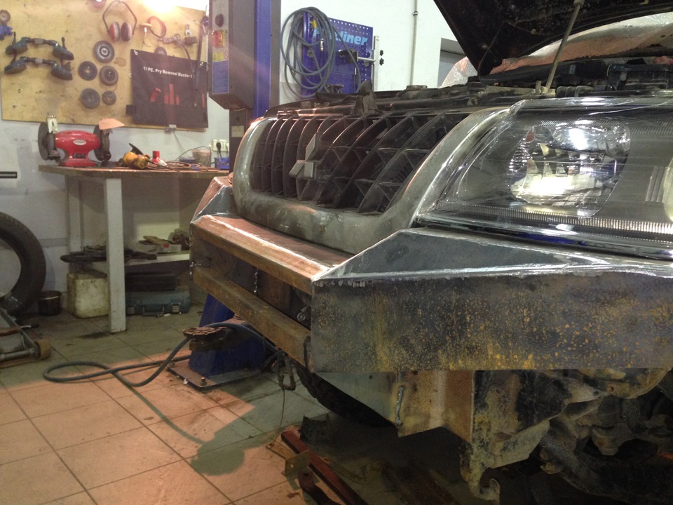 Залізний бампер (передній саморобний) 4