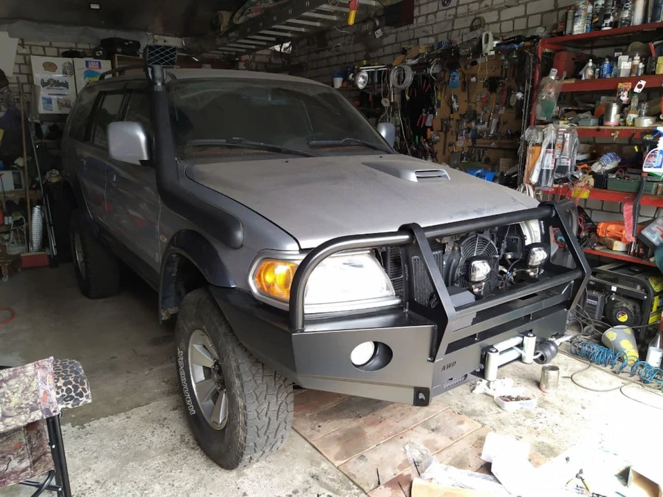 Встановлення силового бампера AWD + лебідка Superwinch