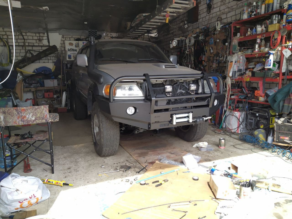 Встановлення силового бампера AWD + лебідка Superwinch 2