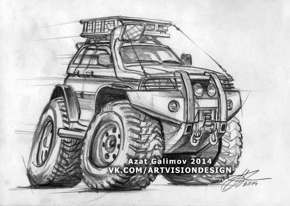 Замовний шарж на Mitsubishi Pajero Sport Pattaya 2