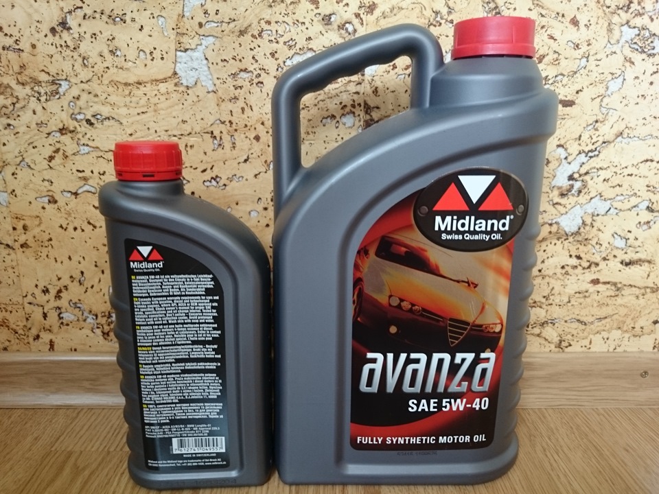 Моторне масло (мій вибір) - MIDLAND"AVANZA"SAE 5W-40 і заміна ... 1