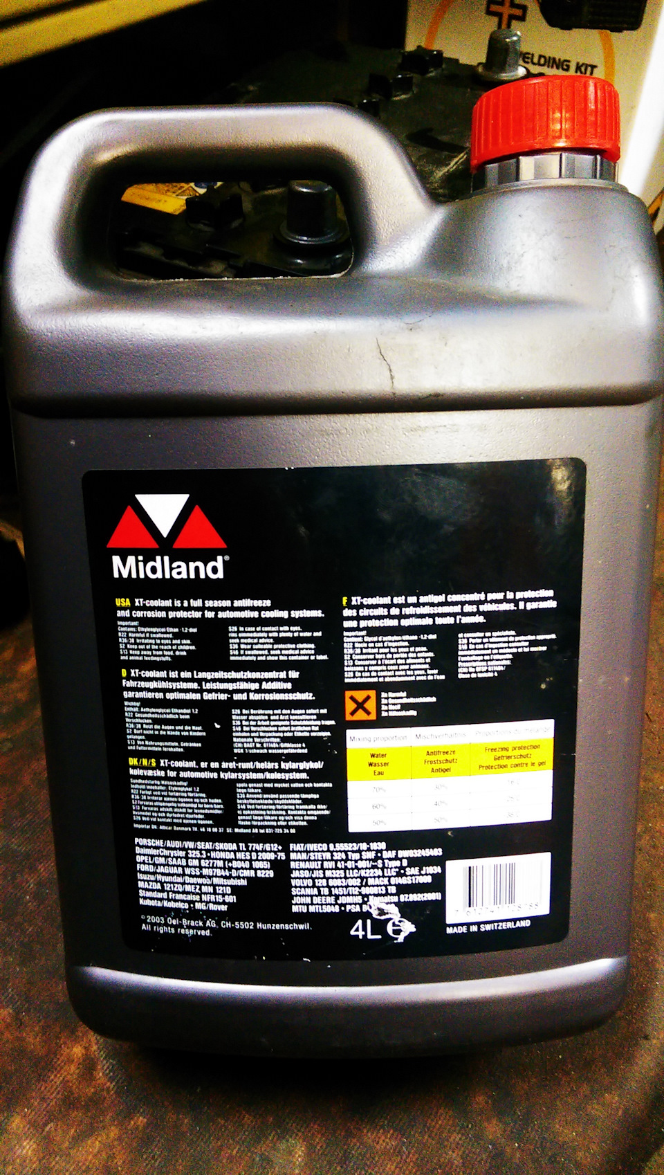 Заміна охл.рідини, промивання системи, Midland Coolant XT G12+, в МПС 4D56 і не тільки ... 5