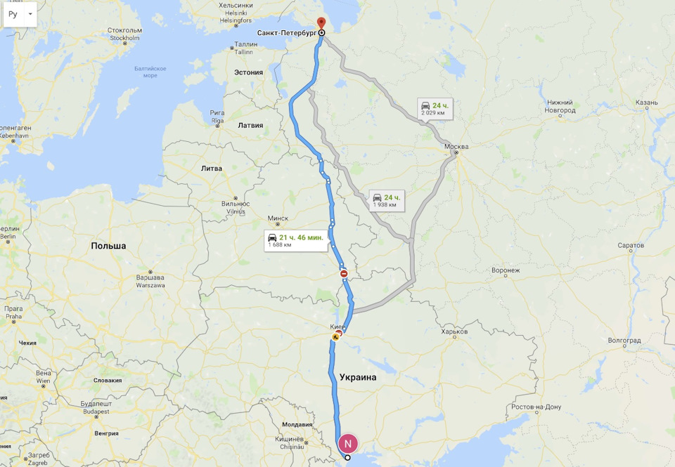 Трасса Е95, Одеса-Санкт-Петербург і трішки Прибалтики. ч-1 1