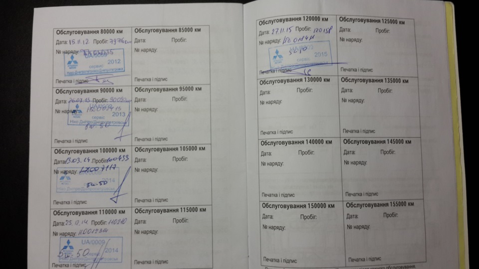 ТО 120 т.км. у оф. дилера 4