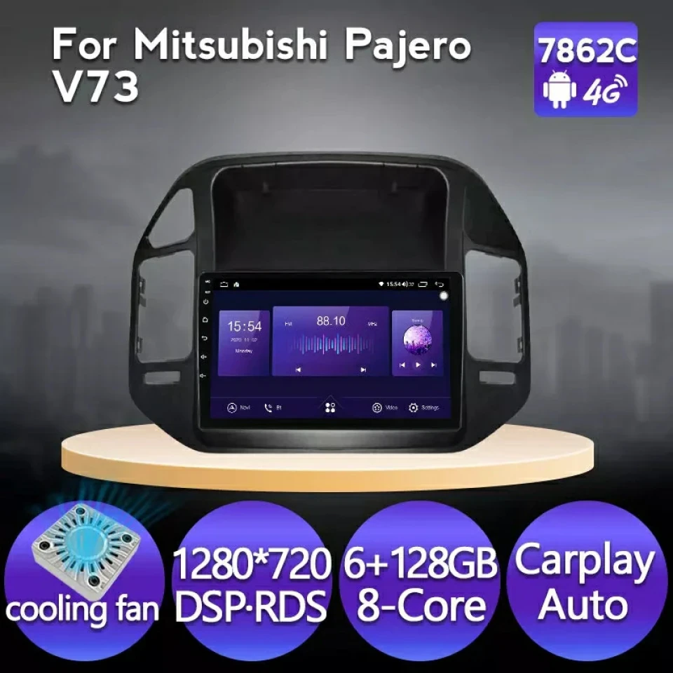 Штатна магнітола в pajero 3