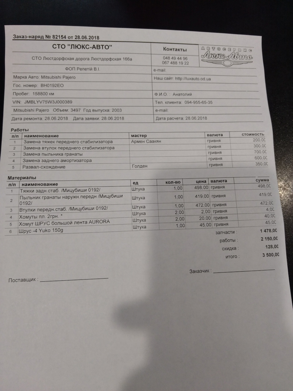 Поставив стійки та дрібниці по ходовій, і поїхав відпочивати 1