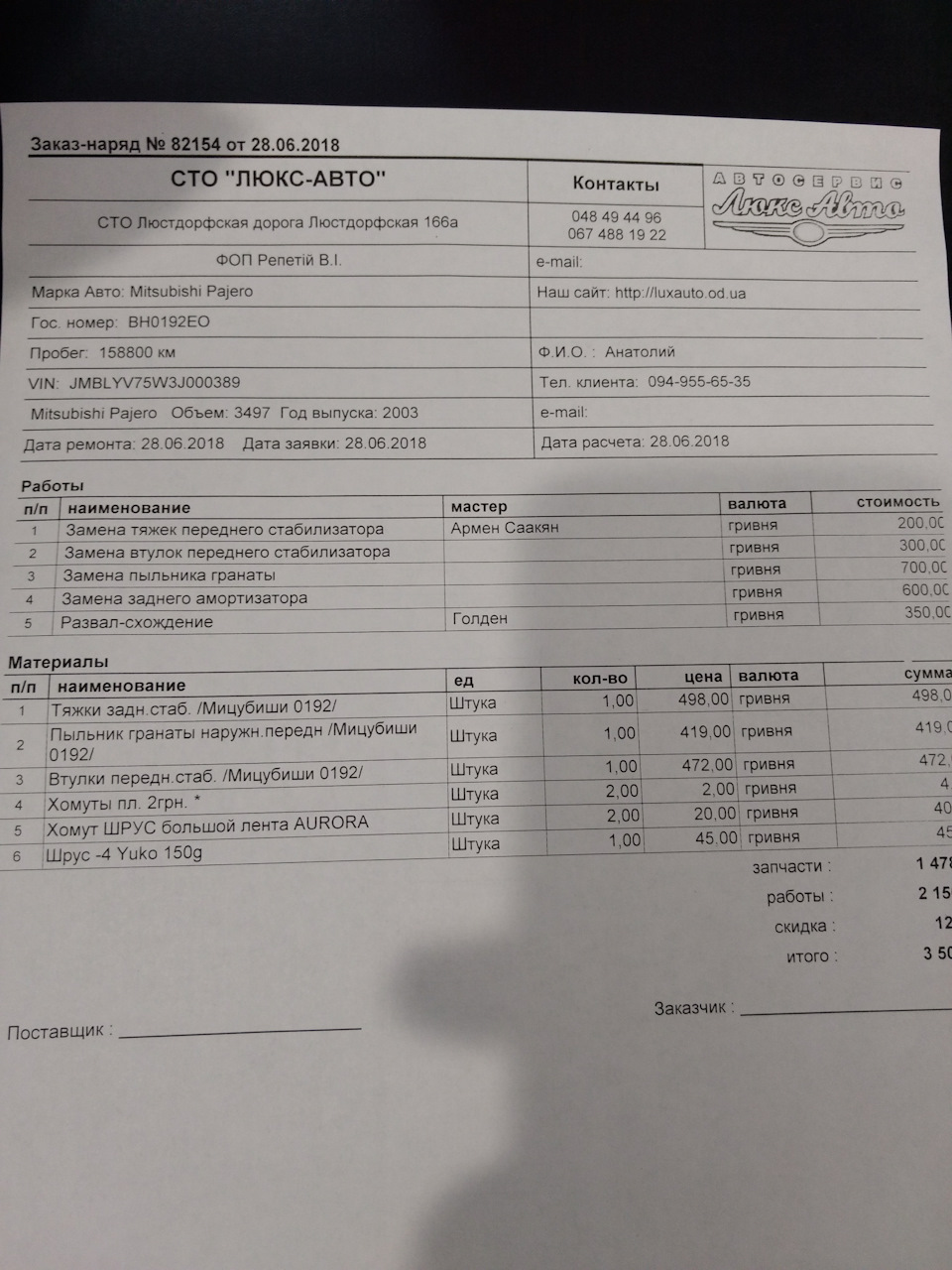 Поставив стійки та дрібниці по ходовій, і поїхав відпочивати 2
