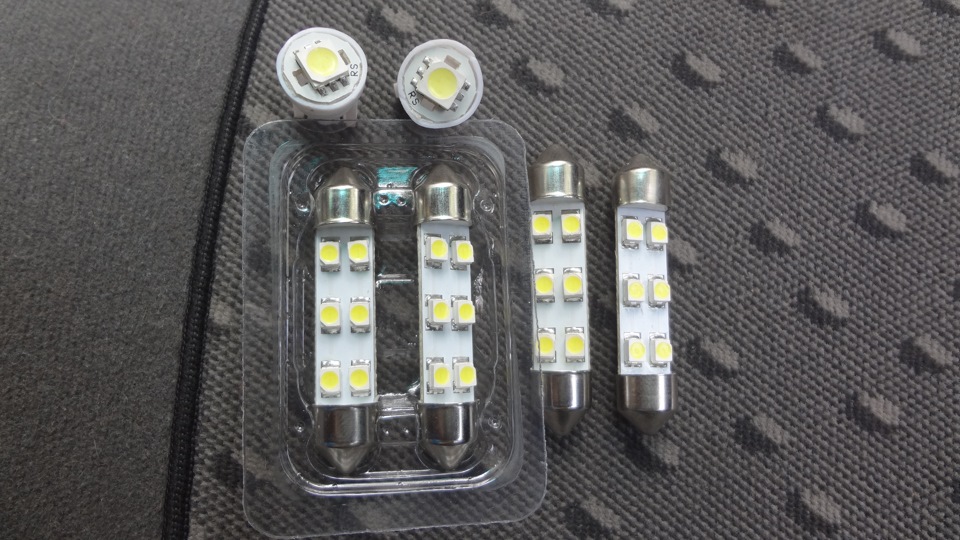 Заміна ламп салону, габаритів та номера на LED 1
