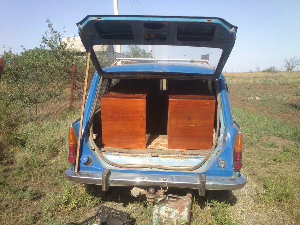 Третя поїздка на дачу з тумбами, заправка, збирання черешні, вороненок на задньому крилі:-) 3