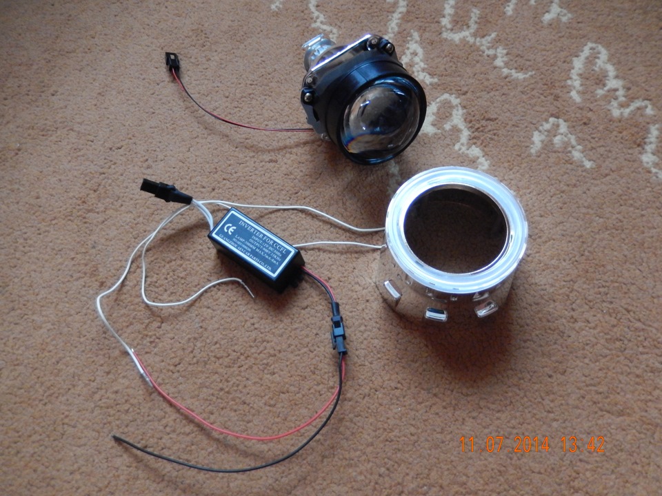 Бі-лінзи Galaxy v5 Angel eyes + BiXenon 3