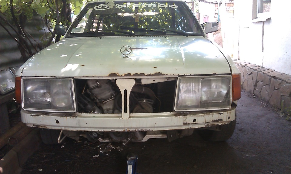 Фари від Mersedes-Benz 124 на москвич 2141 3