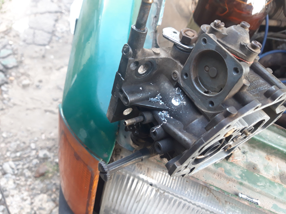 Роблю врізання газу на солексі. Solex 5