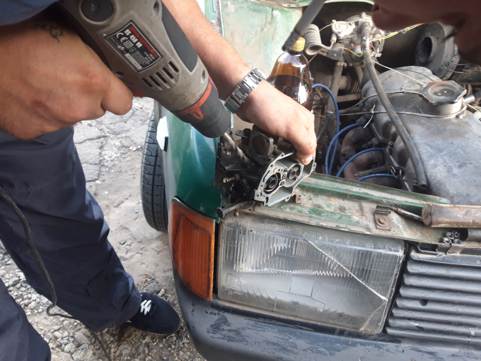 Роблю врізання газу на солексі. Solex 4