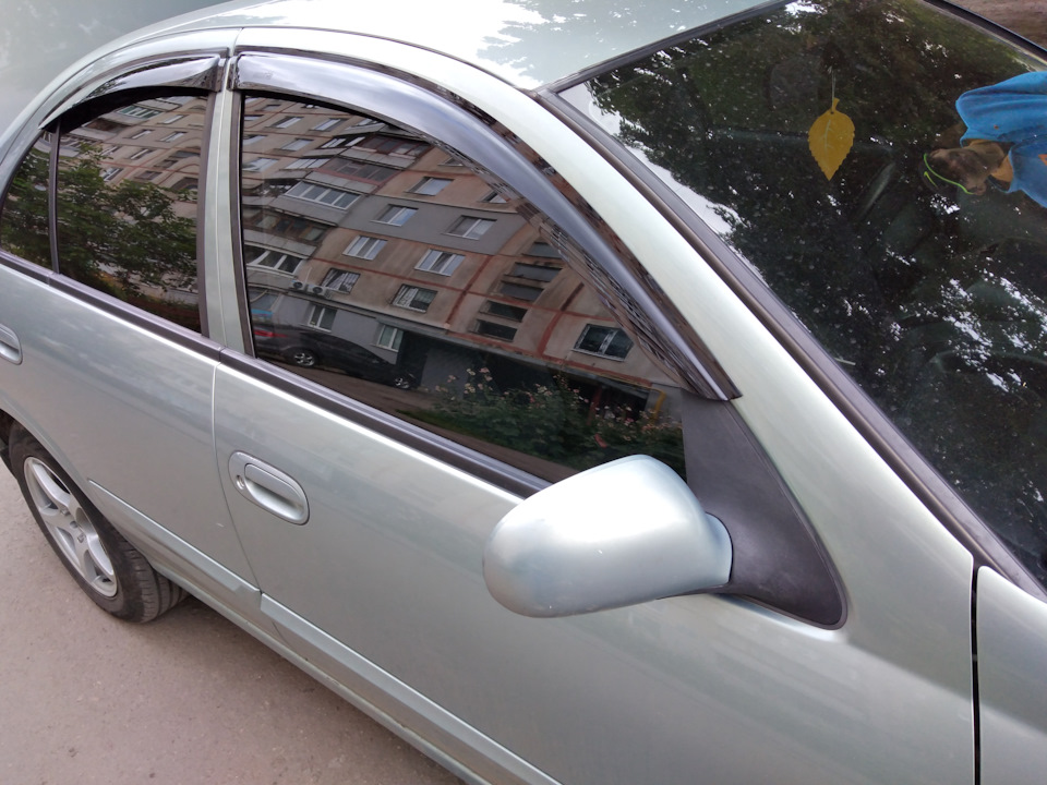 Дефлектори вікон (вітровики) ANV air для Nissan Almera Classic (B10) 4