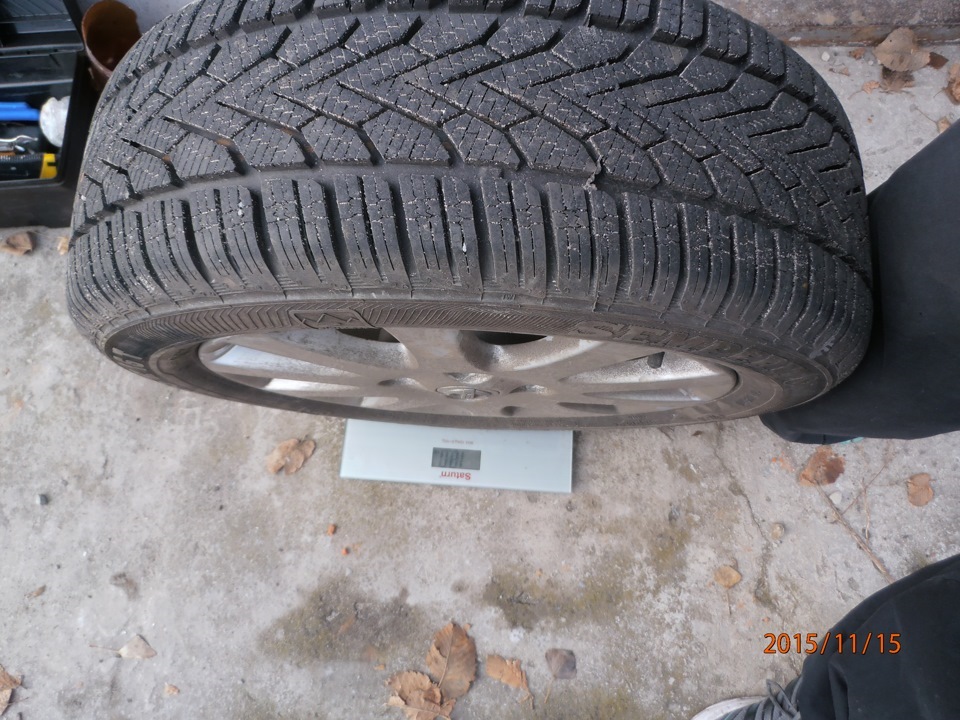 Порівняння ваги коліс R16 & R14 1